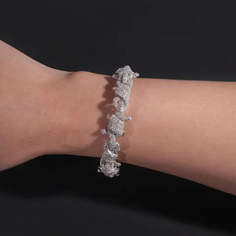 15mm Hip Hop 925 Sterling Zilver Moissaniet Armband Voor Heren Twist Cijfer 8 Cubaanse Schakel Moissaniet Armband Met GRA