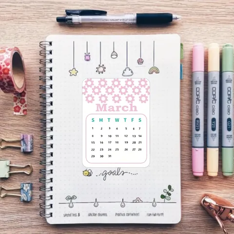 2026 Monatliche Kalender Aufkleber Für Planer Agenda Etiketten Dekorative Selbstklebende Papier Monatliche Register Für Notizbuch