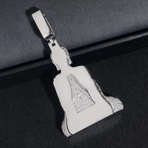 925 Sterlingsilber Buddha Anhänger Volles Pflaster D Farbe Moissanit Hip Hop Schmuck Religiöser Anhänger Für Damen Herren GRA Zertifiziert