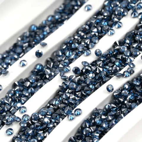 Koningsblauwe Moissaniet Melee Stenen Rond Briljant Geslepen Hart En Pijl Losse Edelstenen Voor Sieraden Maken Horloge DIY