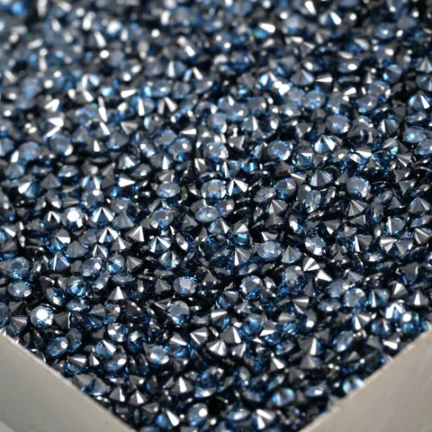 Koningsblauwe Moissaniet Melee Stenen Rond Briljant Geslepen Hart En Pijl Losse Edelstenen Voor Sieraden Maken Horloge DIY