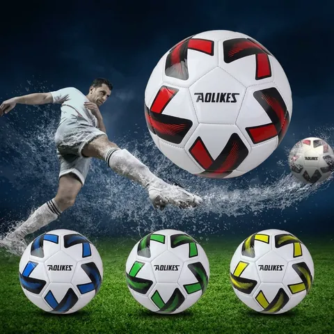 Pallone da Calcio Allenamento Taglia 3 Alta Elasticità Resistente all'Usura per Bambini Asilo Sport Attività all'Aperto PVC Morbido
