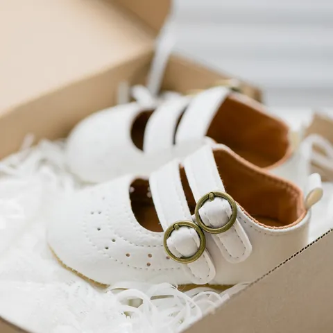 Baby Girls Mary Jane Walking Shoes Synthetic PU Retro Brogue Hollow Out Double Buckle Prewalker Princess Shoes
