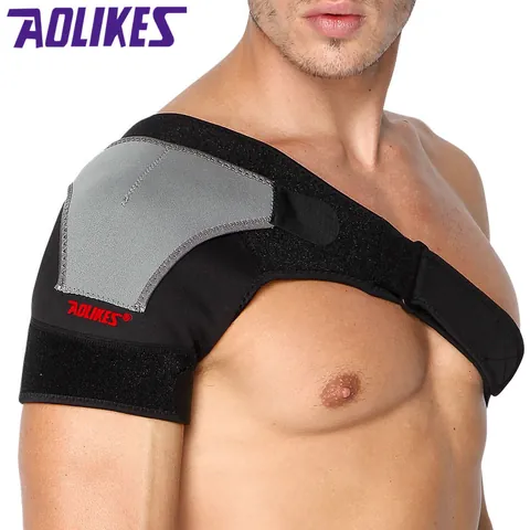 Adjustable Breathable Neoprene Shoulder Support Brace Compression Protector For Men Women Left Right Single Shoulder Injury