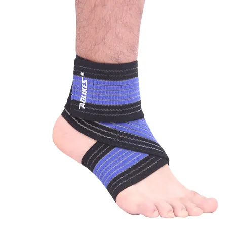 Professional Elastic Compression Ankle Bandage Breathable Polyester Sport Support Wrap For Mountaineering Cycling Fitness Training Unisex Protective Gear