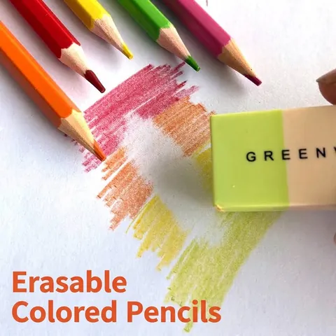 Professional 36 Colors Erasable Colored Pencils For Kids Students School Artist Painting Drawing Wood Pencils Stationery Supply