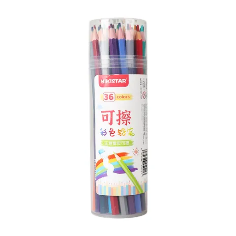 Professional 36 Colors Erasable Colored Pencils For Kids Students School Artist Painting Drawing Wood Pencils Stationery Supply