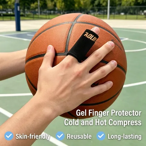 AOLIKES Gel Finger Sleeve Hot Cold Therapy Reusable Finger Brace Protector for Joint Pain Relief and Sports Recovery