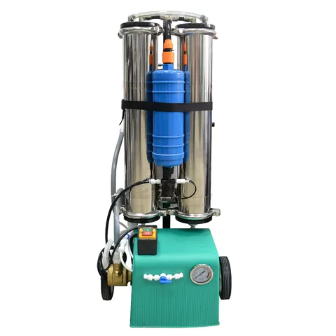 Portable De-ionized Water Filtration Cleaning System For Car Solar Panel Window Stainless Steel Dual Tank Professional Washer