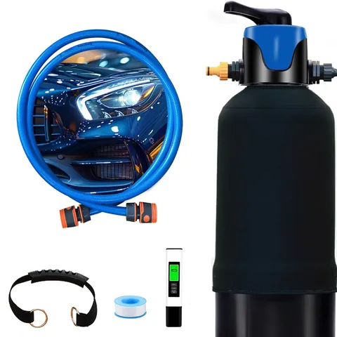 Portable Deionized Water Filter System Spot-Free Car Wash Window Cleaning Fiberglass FRP Resin Tank With TDS Meter Hose