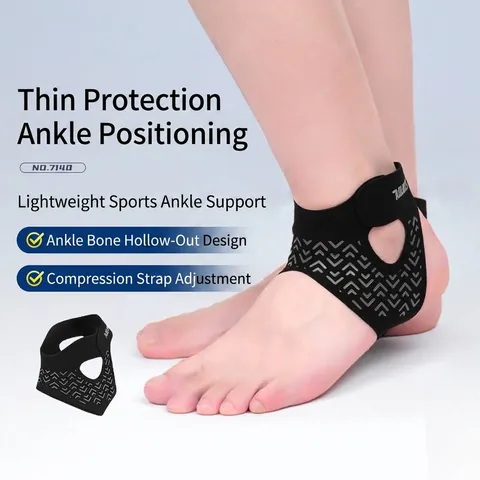 Ultra Thin Breathable Compression Ankle Support Brace For Sports Running Basketball Adjustable Elastic Nylon Ankle Guard Sleeve For Men Women