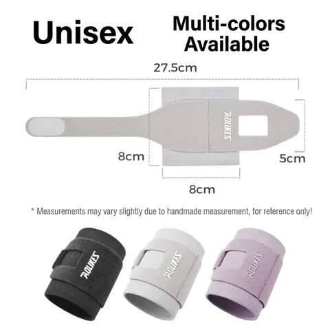 AOLIKES Adjustable Sports Compression Wristband Breathable Nylon Wrist Support for Gym Fitness Weightlifting Relief For Men Women