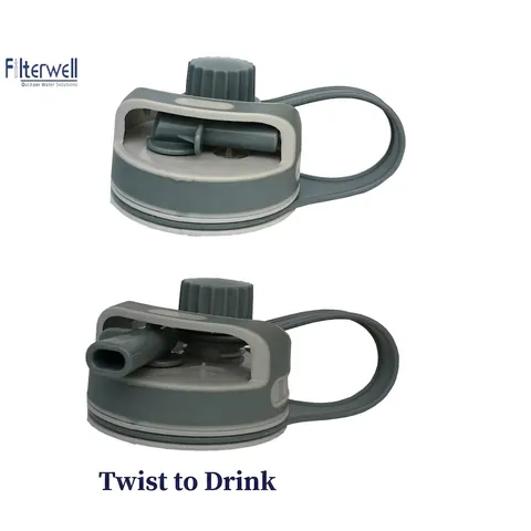 Bottiglia d'Acqua con Filtro Portatile per Esterni con Sistema di Purificazione a Cannuccia Integrato Bicchiere Sportivo in Plastica Senza BPA per Escursionismo Campeggio Sopravvivenza