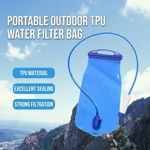 Portable Gravity Water Purifier Outdoor Survival Water Filter System With Ultrafiltration Membrane For Camping Hiking And Backpacking