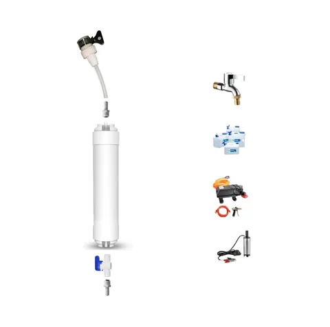 Système de Purificateur d'Eau Extérieur Portable pour le Camping et la Randonnée Filtre à Charbon Actif Kit de Filtration