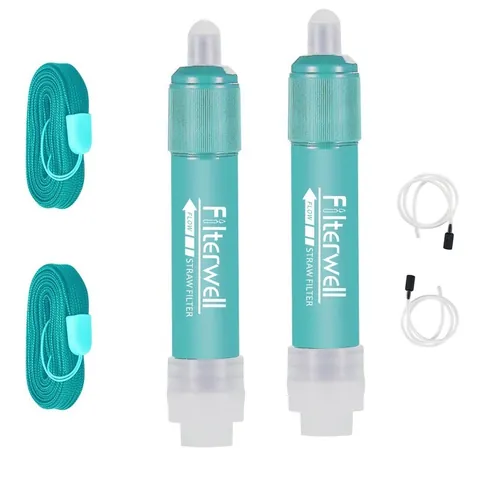 Tragbarer Outdoor Wasserfilter Strohhalm Filterwell Persönlicher Wasserreiniger Für Camping Wandern Notfall Überleben Ausrüstung
