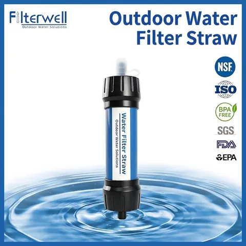 Tragbarer Outdoor-Wasserfilter-Strohhalm UF-Ultrafiltration Reinigungswerkzeug Für Notfall-Survival-Ausrüstung Camping Wandern