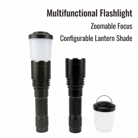 Puissante Lampe de Poche LED P70 Haut Lumen Rechargeable Zoomable en Alliage d'Aluminium Lanterne Portative pour Camping Randonnée Lumière d'Urgence