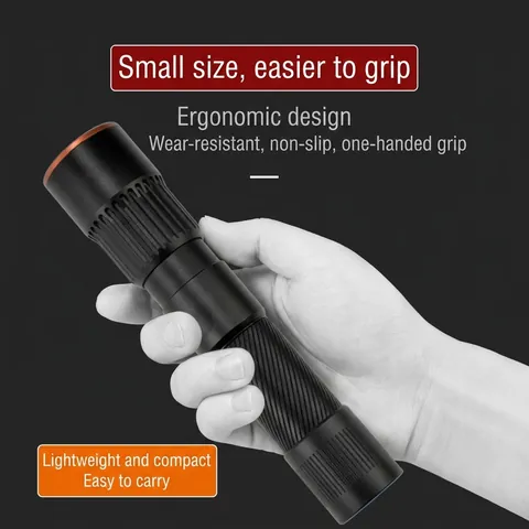 High Power LED Flashlight Rechargeable Aluminum Alloy Torch Waterproof Outdoor Camping Emergency Light P70 Handheld Light