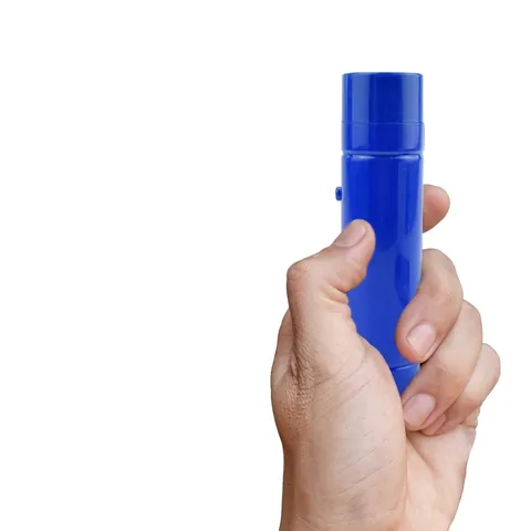 Mini Torcia LED Portatile ad Alta Luminosità a Lungo Raggio Piccola Torcia Manuale per Casa Campeggio All'aperto Blu PP