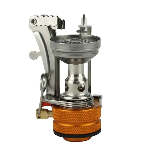 Foldable Camping Gas Stove Integrated Piezo Ignition Portable Stainless Steel Outdoor Burner Cooking Stove With Storage Box