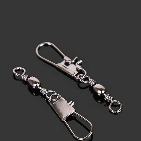 Durable Stainless Steel Fishing B-Type Connector Swivel Quick Snap Sea Fishing Tackle Accessories Fast Rotation Fishing Swivel