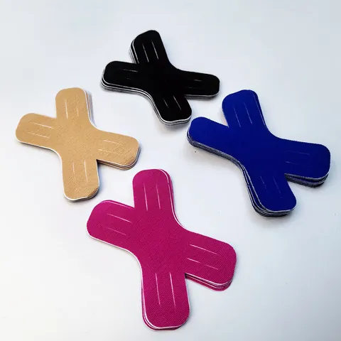 X-Shaped Pre-cut Kinesiology Tape Elastic Fabric Support Bandage For Muscle Joints Knees Shoulder Sport Kinesio Patch