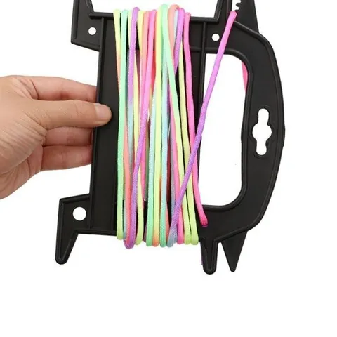 Enrouleur de Corde Extérieur Portable Organisateur de Cordon en Plastique PP Forme d'Échelle pour Rangement Câbles Tente