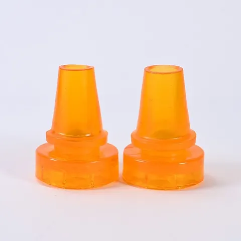 Durable Rubber Cane Foot Covers Non-Slip Replacement Tips For Walking Sticks Hiking Poles And Elderly Walking Aids Amber Tendon Material