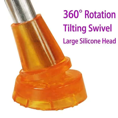 Durable Rubber Cane Foot Covers Non-Slip Replacement Tips For Walking Sticks Hiking Poles And Elderly Walking Aids Amber Tendon Material