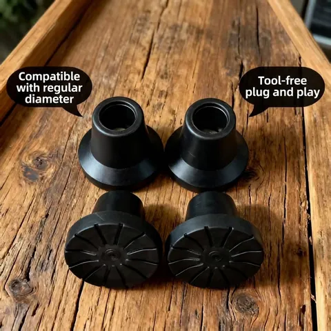 Anti-slip Rubber Crutch Tips Replacement Foot Pads For Underarm Crutches Walking Sticks 13mm Heavy Duty Ferrules