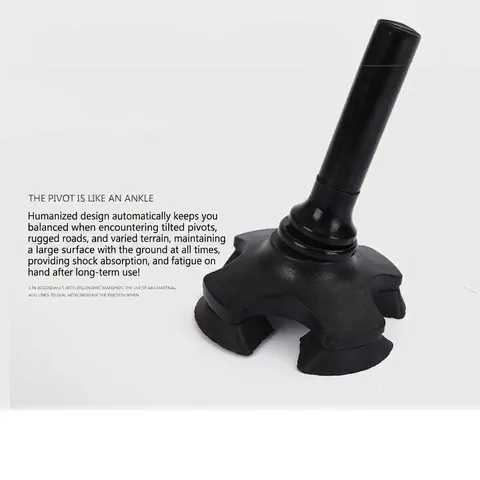 Canne de Marche Pliable Ajustable pour Seniors en Alliage d'Aluminium Imprimé Base Pivotante Poignée en T Antidérapante Aide