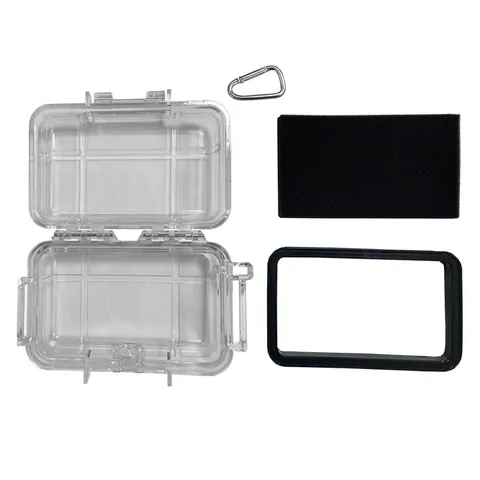 Boîte de Rangement Extérieure Étanche Transparente Étui en Plastique Résistant Avec Doublure en Éponge Pour Camping