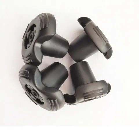 Anti-Slip Rubber Crutch Tips Replacement Foot Pads With Internal Metal Washer Heavy Duty Walking Stick Ferrules For Mobility Aids