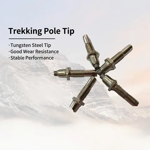 Replacement Trekking Pole Tips Wear Resistant Anti Slip Tungsten Carbon Steel Hiking Stick End Accessory Outdoor Tools