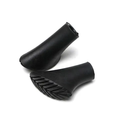 Anti-Slip Rubber Trekking Pole Tip Protector Replacement Horse Hoof Shape Walking Stick Foot Cover For Hiking Outdoor