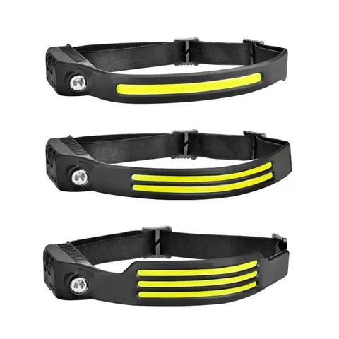 USB Rechargeable COB LED Induction Headlamp Silicone Waterproof Motion Sensor Headlight For Outdoor Running Cycling Camping