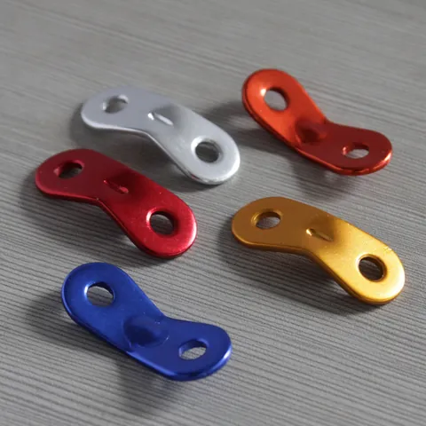 Hebillas de Cuerda de Viento para Tienda de Campaña de Aleación de Aluminio Tensor de Cuerda de Viento de Dos Agujeros Accesorios