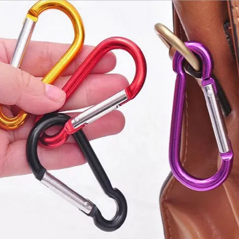 Multifunctionele Aluminiumlegering Karabijnhaak Pompoen Hartvorm Kleurrijk Outdoor Wandelen Rugzak Sleutelhanger Clip Haak Accessoire