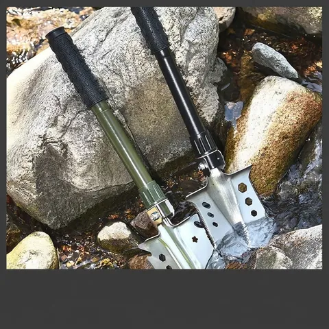Multifunctional Folding Shovel Heavy Duty Manganese Steel Entrenching Tool For Outdoor Camping Hiking Fishing Survival Gear
