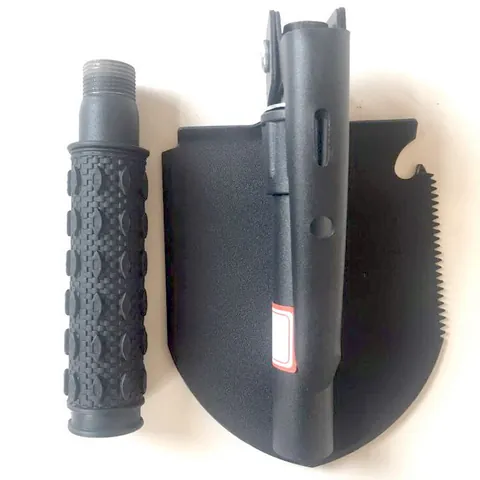 Multifunctional Folding Military Shovel Carbon Steel Tactical Outdoor Tool With Pick Saw Bottle Opener Compass For Camping Survival Gardening