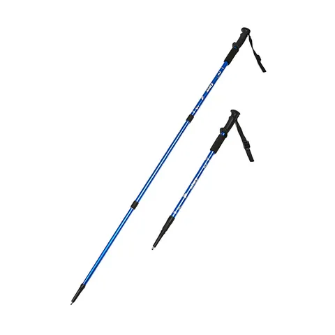 Coppia di Bastoni da Trekking in Lega di Alluminio Set da 2 Bastoncini da Escursionismo Telescopici Regolabili Con Borsa e Punte