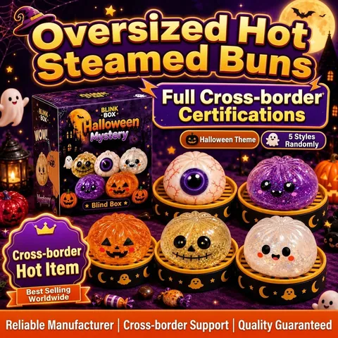 Juguete Squishy de Halloween Calabaza Fantasma Juguete Sensorial Alivio del Estrés para Niños Adultos Regalos de Fiesta Caja Sorpresa