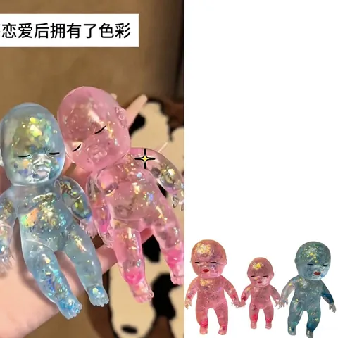 Hässliche Süße Babypuppe Squishy Glitzer Maltose Langsam Aufsteigendes Stressabbau Spielzeug Für Kinder Erwachsene Büro Squeeze Spielzeug Geschenk