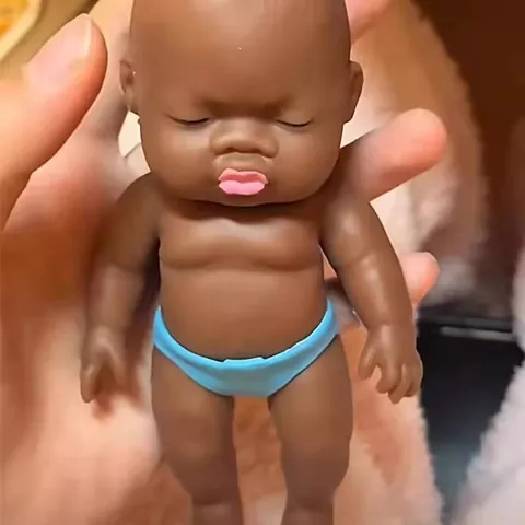 Hässlich Niedlich Schwarz Baby Puppe Squishy Spielzeug Langsamer Rückprall Stressabbau Weiche Dekompressionsspielzeug Für Kinder