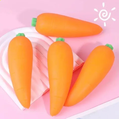 Realistische Wortel Squishy Speelgoed TPR Zacht Sensorisch Fidget Speelgoed Voor Stressverlichting Volwassenen Tieners