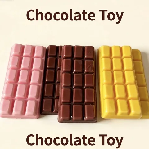 Realistic Chocolate Bar Slow Rebound Squishy Toy Sensory Stress Relief PU Foam Food Simulation Decompression Toy For Kids Adults