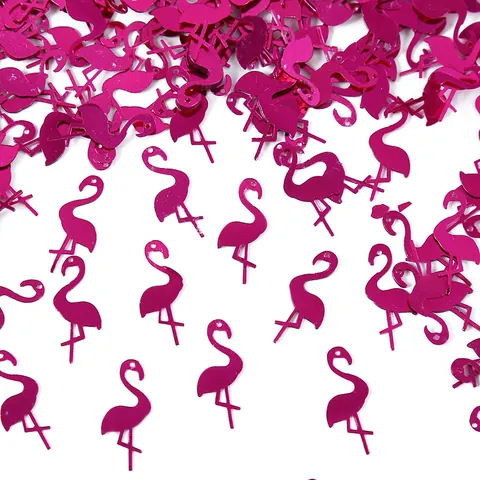 Hawaii Beach Theme Party Table Confetti Shiny Pineapple Flamingo Wine Glass Sequin For Summer Tropical Celebration Decorations