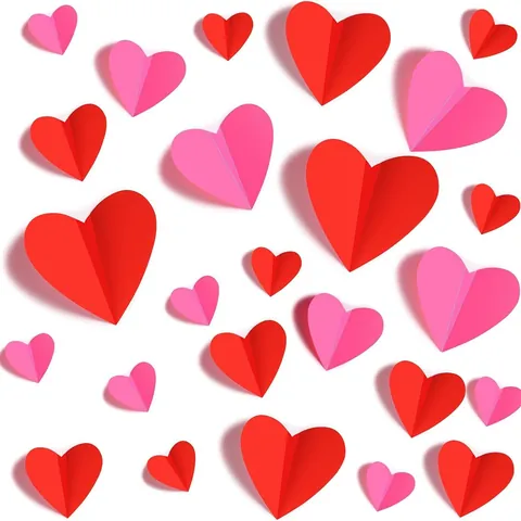 3D Herz Wandaufkleber Kunststoff Romantische Valentinstag Deko Hochzeit Party Dreidimensionale DIY Spiegel Wandsticker