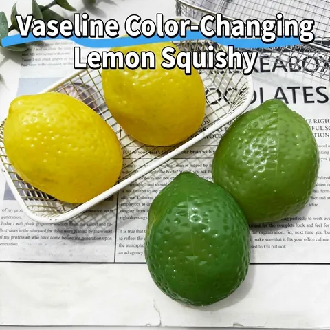 Temperatuurgevoelige Kleurveranderende Squishy Speelgoed Realistisch Fruit Citroen Appel Halloween Pompoen Stressverlichting